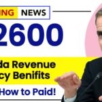 Canada Revenue Agency $2600 Benefit